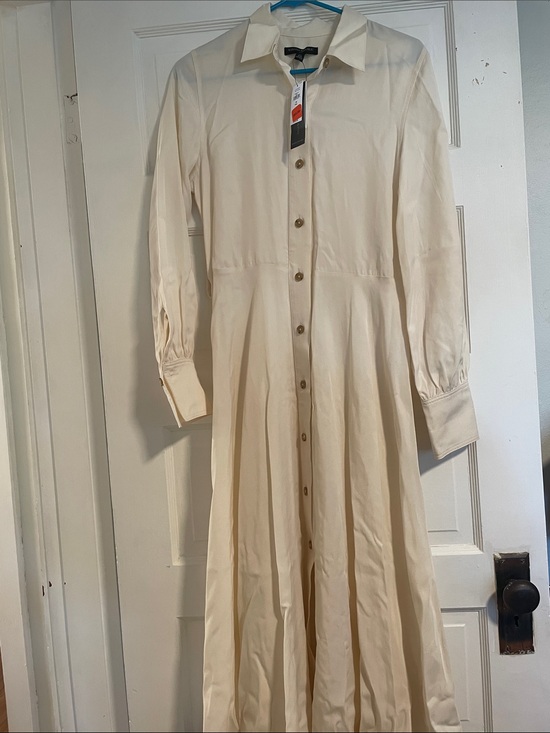 Banana Republic Dresses & Skirts - XS Tall - Banana Republic Cream Button-Front Shirt Dress